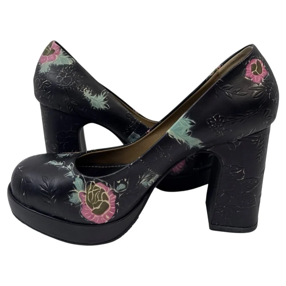 L'Artiste Spring Step Julianna Pump‎ Platform Floral High Heel 10.5-11 EU 42